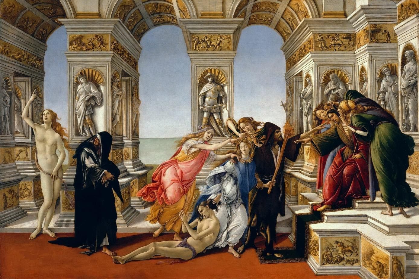 Botticelli'nin Ünlü Eseri Apelles'e İftira İncelemesi Freya Art apellese iftira - Freya Art