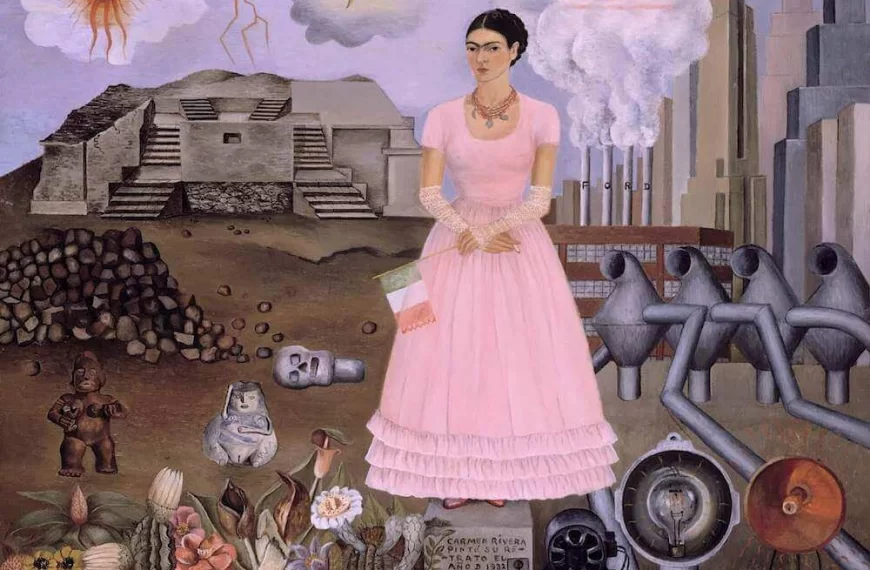 Sanat Tarihi Freya Art Frida Kahlo'nun Sınırda Otoportresi: Meksika ve ABD Arasında Köprü