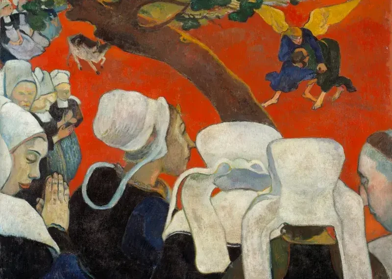 Sanat Tarihi Freya Art Vaazdan Sonra Görü (Yakup’un Melekle Güreşi - 1888)