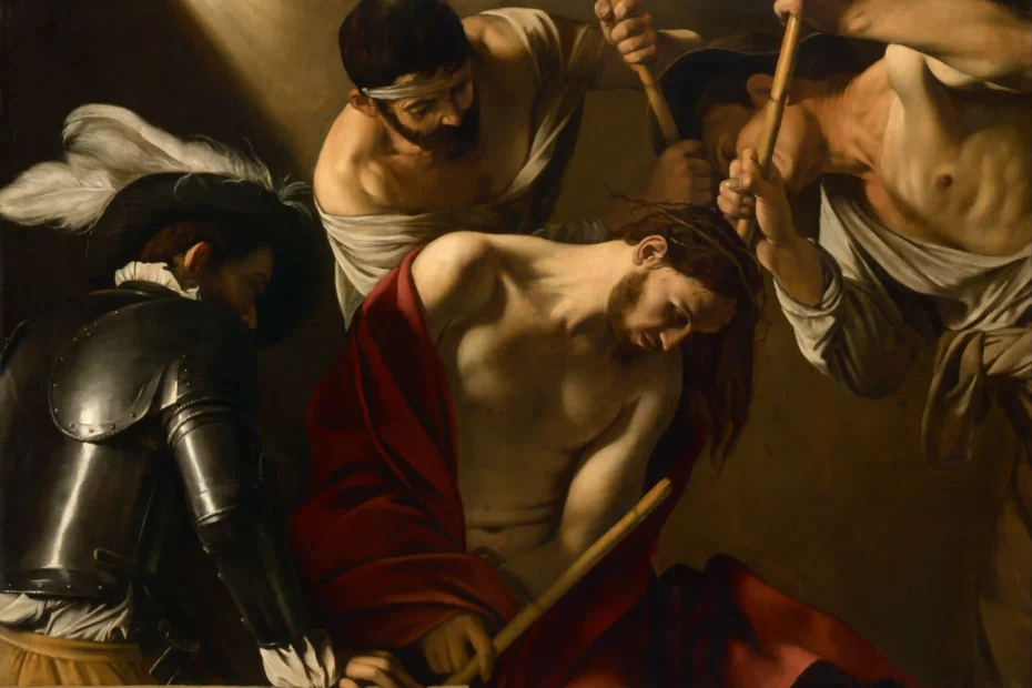 Bir acının anı: The Crowning with Thorns – Caravaggio Freya Art Bir acının anı: The Crowning with Thorns – Caravaggio