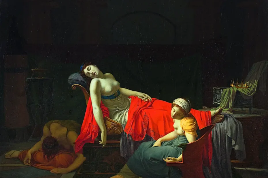 Jean-Baptiste Regnault - Kleopatra’nın Ölümü (1796-1797) Freya Art Death of Cleopatra Jean-Baptiste Regnault1796/97